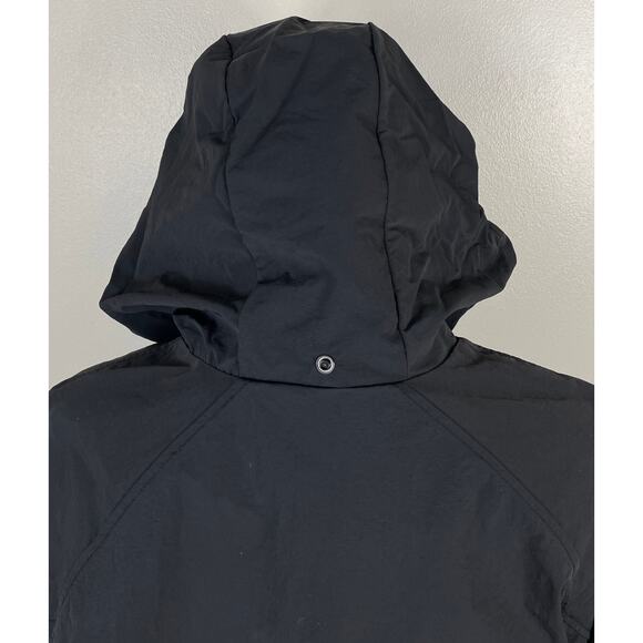 Quince Water Repellent Windproof Lightweight Hooded Jacket Black Medium - Picture 11 of 13